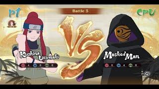 Kushina (Mission Uniform) vs Masked Man - Naruto Storm Connections