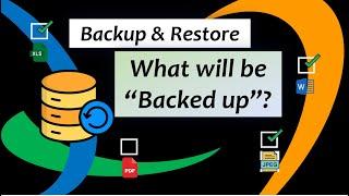 Backups & Restores: What will be backed up?