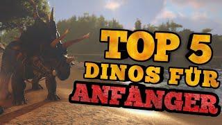 ARK TOP 5 ANFÄNGER DINOS DIE MAN HABEN MUSS! | EINFACHER STARTEN IN ARK [DE/2k]