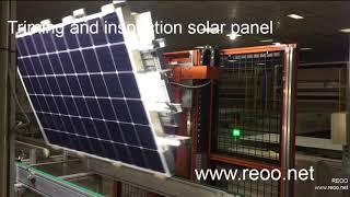 Lower cost solar panel production line semi automatic from REOO  www reoo net