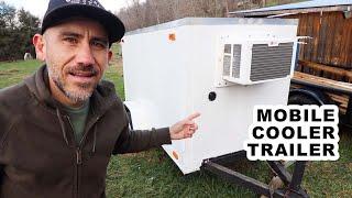 How to Build a Portable Fridge Cooler (4x8 Enclosed Trailer Time-lapse)