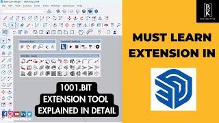 1001.Bit Extension Tool Explained in Detail | Architects,Generating Staircases,Roof Structures,Walls