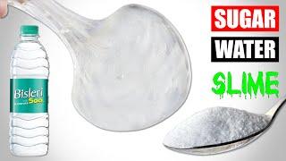 SUGAR AND WATER JIGGLY SLIME | SUGAR PLUS WATER SLIME | WATER AND SUGAR SLIME MAKING EASY