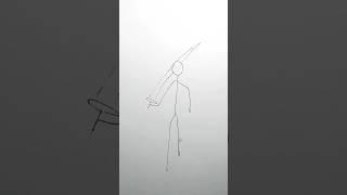 Stickman Anime characters SpeedDrawing  #howtodraw #anime #shorts #naruto  #drawing #stickman