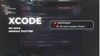 No such module 'flutter' - Xcode