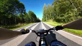 Suzuki PV Full throttle driving!! (RAW 2-stroke SOUND)