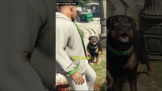 GTA5 - Chop Can Actually Pee on Poles?!  #shorts