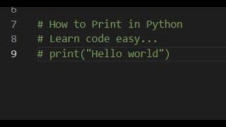 How T0 Print in PYTHON!!! #shorts #python #learncodeonline