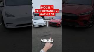 FORD MUSTANG MACH E GT vs TESLA MODEL Y PERFORMANCE! Which of these would you BUY and WHY?!