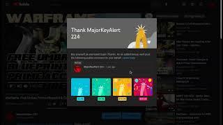 MajorKeyAlert 224's Super Thanks