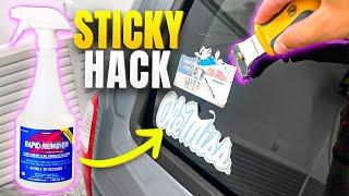 Remove Car Stickers in Less Than 2 Minutes - 2 TOOLS EASY HACK