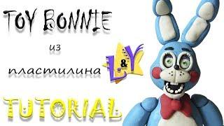 Как слепить Той Бонни ФНАФ из пластилина Туториал Toy Bonnie FNAF from clay Tutorial