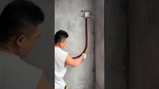 Professional Electrical Wall Chasing | Clean Pipe Bending & Installation  #electricalwork #hardwork