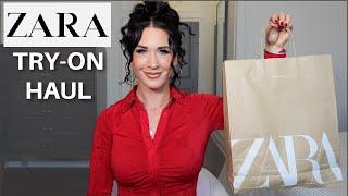 ZARA TRY-ON HAUL ️ | new in winter arrivals, gorgeous dresses, ski outfits + wardrobe essentials