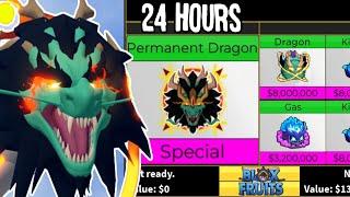 Trading NEW PERMANENT DRAGON for 24 Hours in Blox Fruits