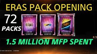 NEW ERAS 1.5 MILLION MFP PACK OPENING! 72 packs | WWE2K24 MyFaction