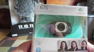 Unboxing: Logitech C615 HD webcam and Test video