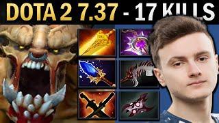 Lifestealer Gameplay Miracle with Armlet and 17 Kills - Dota 7.37