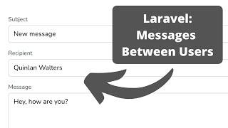 Laravel Messenger: Internal Messages like "Inbox"