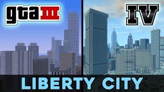 Comparison of places in Liberty City from GTA III and GTA IV 