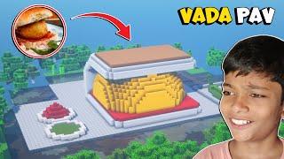 I made the WORLDS BIGGEST VADA PAV in my MINECRAFT world