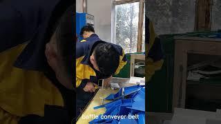 Special processing pvc green baffle conveyor belt production line