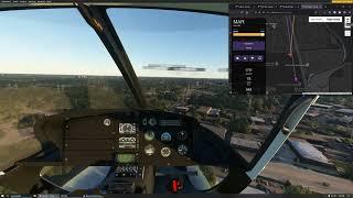 MSFS 2020 - Using FSHub for helicopter operations.   Finding helipad,planning,gps tracking,logging.