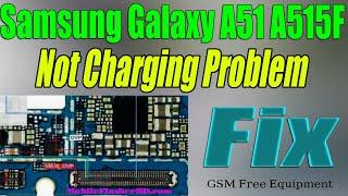 Samsung Galaxy A51 A515F  Not Charging Problem FIX Jumper Ways  Fix Charging Ways #GSM_Free