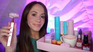 ASMR / Spring Spa & Pampering (layered sounds, skincare, personal attention) 