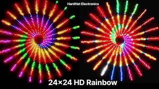 24x24 HD Rainbow Controller. Pixel Led Circle Setup.Hardhat Electronics.8827884787