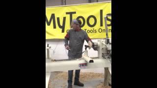 Glenn Lucas woodworking demo the Ronayne Woodworking Machinery Show