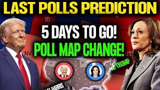 5 Days to Go Final Countdown: Who Leading in Early Votes? 2024 Election Polls Map Prediction!