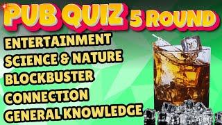 Ultimate Virtual Pub Quiz: Entertainment, Science, Blockbuster, Connection And General knowledge.