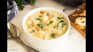 BETTER than Olive Garden Chicken Gnocchi Soup | The Recipe Rebel