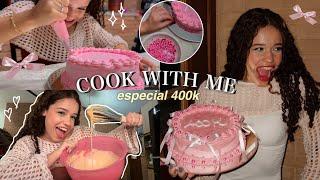 COOK WITH ME *bolo especial 400K*  pinterest inspo + fotos