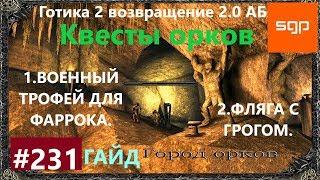 #231 ВОЕННЫЙ ТРОФЕЙ ДЛЯ ФАРРОКА, ФЛЯГА С ГРОГОМ НАЕМНИК ОРКОВ. Готика 2 возвращение 2.0 АБ 2020.