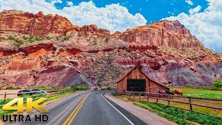 2 Hours of Scenic Driving in Capitol Reef National Park - Utah Hwy 24 4K