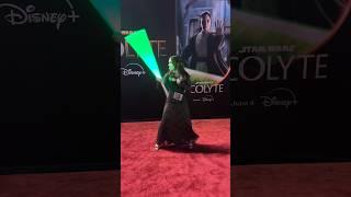 Just casually spinning a lightsaber at The Acolyte premiere…