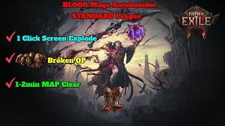 Path of Exile 2 Temporalis Blood Mage Autobomber - STANDARD Patch 0.2.1  Insane 2min MAP Clear Setup