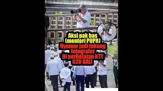 Aksi menteri PUPR jdi fotografer #shorts #shortvideo #breakingnews #menteripupr #viral