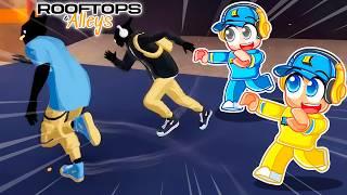 PEGA-PEGA NO PARKOUR DO ROOFTOPS & ALLEYS - Brancoala Games