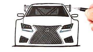 How to draw a Lexus car #drawhome