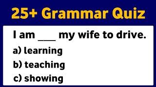 25+ Grammar Quiz | Grammar Test | 10 English Quiz