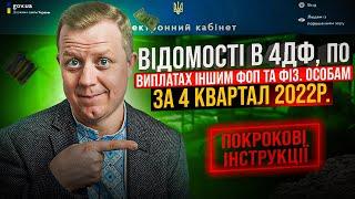 Як подати податковий розрахунок з Додатком 4 ДФ за 4 квартал 2022 року?