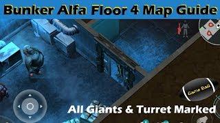 Bunker Alpha Floor 4 GUIDE Map Last day on Earth Survival