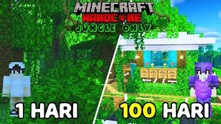 100 Hari Di Minecraft Hardcore Tapi Jungle Only!