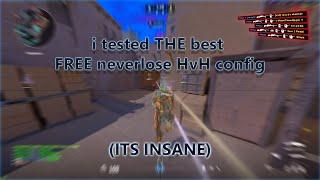 Using the BEST free neverlose.cc HvH config | ITS PRETTY GOOOD |