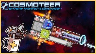 Starting RAILGUN Ship Even Possible? | Cosmoteer: Starship Architect & Commander