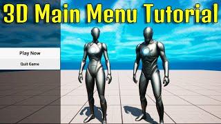 How To Make A 3D Main Menu | Unreal Engine 5 Tutorial