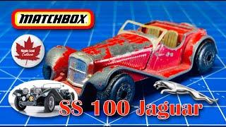 Matchbox SS 100 Jaguar (335) Restomod with parts Matchbox overlooked!